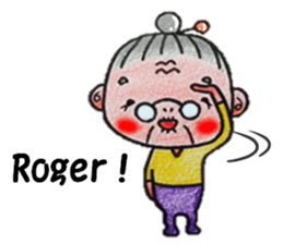 plum grandma(English version) sticker #13692521