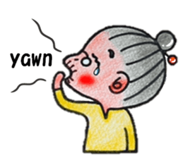 plum grandma(English version) sticker #13692524