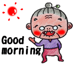 plum grandma(English version) sticker #13692526