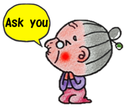 plum grandma(English version) sticker #13692529