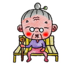 plum grandma(English version) sticker #13692535