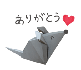 Japanese origami sticker #13692935