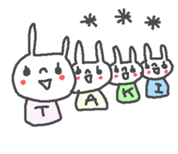 Taki cute rabbit stickers! sticker #13694265