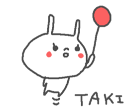 Taki cute rabbit stickers! sticker #13694274