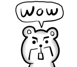 I am a white bear. sticker #13694854