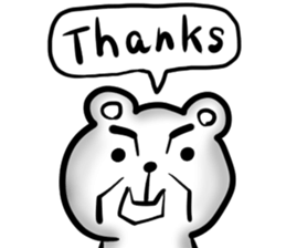 I am a white bear. sticker #13694855