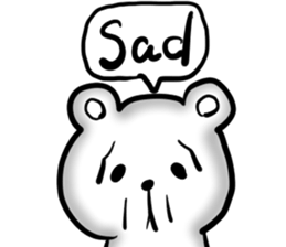 I am a white bear. sticker #13694860