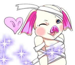 Lovely Halloween ~Cute Animals~English sticker #13695610