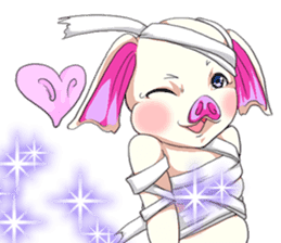 Lovely Halloween ~Cute Animals~English sticker #13695610