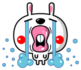 Mr. rabbit who is a snaggletooth. 2 sticker #13695886