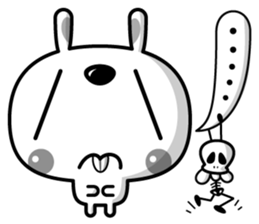 Mr. rabbit who is a snaggletooth. 2 sticker #13695889