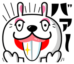 Mr. rabbit who is a snaggletooth. 2 sticker #13695891