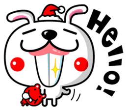 Mr. rabbit who is a snaggletooth. 2 sticker #13695895