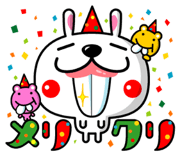 Mr. rabbit who is a snaggletooth. 2 sticker #13695898