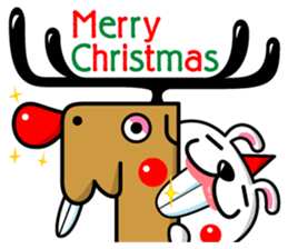 Mr. rabbit who is a snaggletooth. 2 sticker #13695899