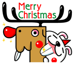 Mr. rabbit who is a snaggletooth. 2 sticker #13695899