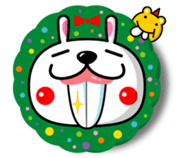 Mr. rabbit who is a snaggletooth. 2 sticker #13695900