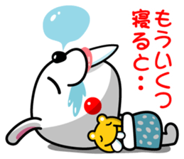 Mr. rabbit who is a snaggletooth. 2 sticker #13695904