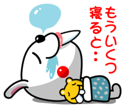 Mr. rabbit who is a snaggletooth. 2 sticker #13695904