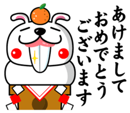 Mr. rabbit who is a snaggletooth. 2 sticker #13695913