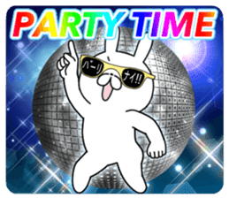 New Party People rabbit !! sticker #13696005