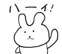 The rabbit which talks sticker #13696480