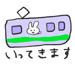 The rabbit which talks sticker #13696482