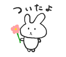 The rabbit which talks sticker #13696485