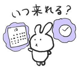 The rabbit which talks sticker #13696489