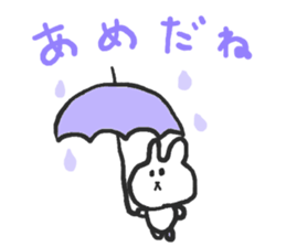 The rabbit which talks sticker #13696493