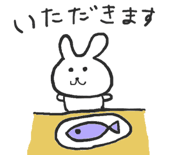 The rabbit which talks sticker #13696496