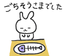 The rabbit which talks sticker #13696497