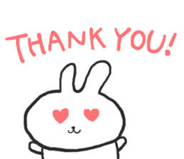 The rabbit which talks sticker #13696498