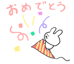 The rabbit which talks sticker #13696501