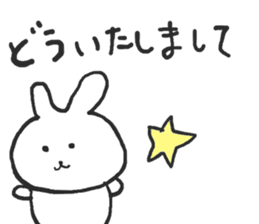 The rabbit which talks sticker #13696509
