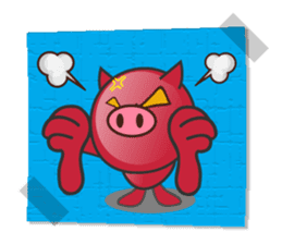 red pig sticker #13696523