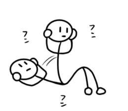 Stick man 4 sticker #13696589