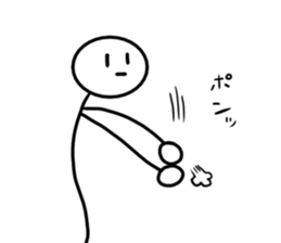 Stick man 4 sticker #13696598