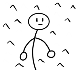 Stick man 4 sticker #13696605