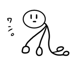 Stick man 4 sticker #13696615
