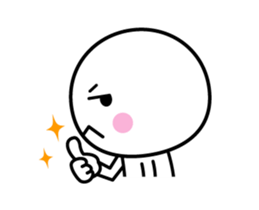 Animation version of white thing 5 sticker #13697333