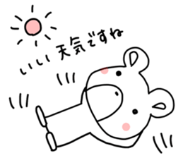 Little gentle bear sticker #13697506