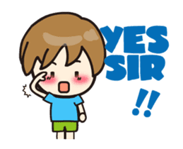 Volunteer life __02 volunteer work up sticker #13697709