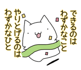 Cat seems to be saying Wise Saying 1 sticker #13697817