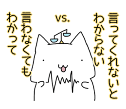 Cat seems to be saying Wise Saying 1 sticker #13697820