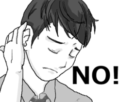 Shinshu men~ Nagano area dialect. sticker #13698093