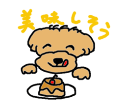 CUTE TOYPOODLE STICKER sticker #13698342