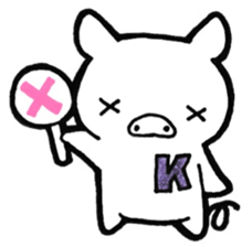 Sticker for the initial K sticker #13698451