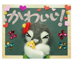 FUNNYBEGO & FRIENDS for stuffed penguin sticker #13698646