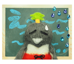 FUNNYBEGO & FRIENDS for stuffed penguin sticker #13698672